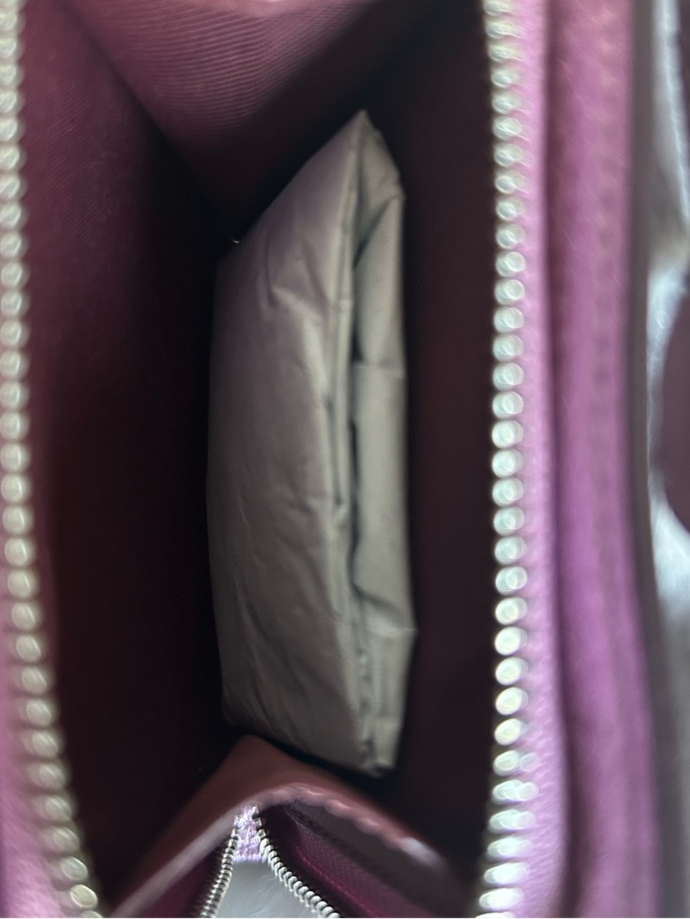 Coach Small Snap Wallet Metallic Lilac Pebbled Leather New - Picture 5 of 5